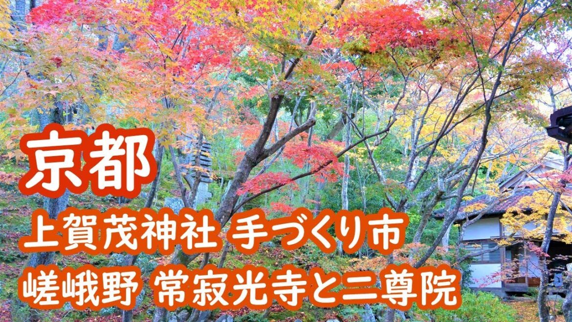京都 上賀茂神社・手づくり市、嵯峨野の常寂光寺・二尊院を巡る旅 kyoto【アラカン・京都旅】旅ログ 004