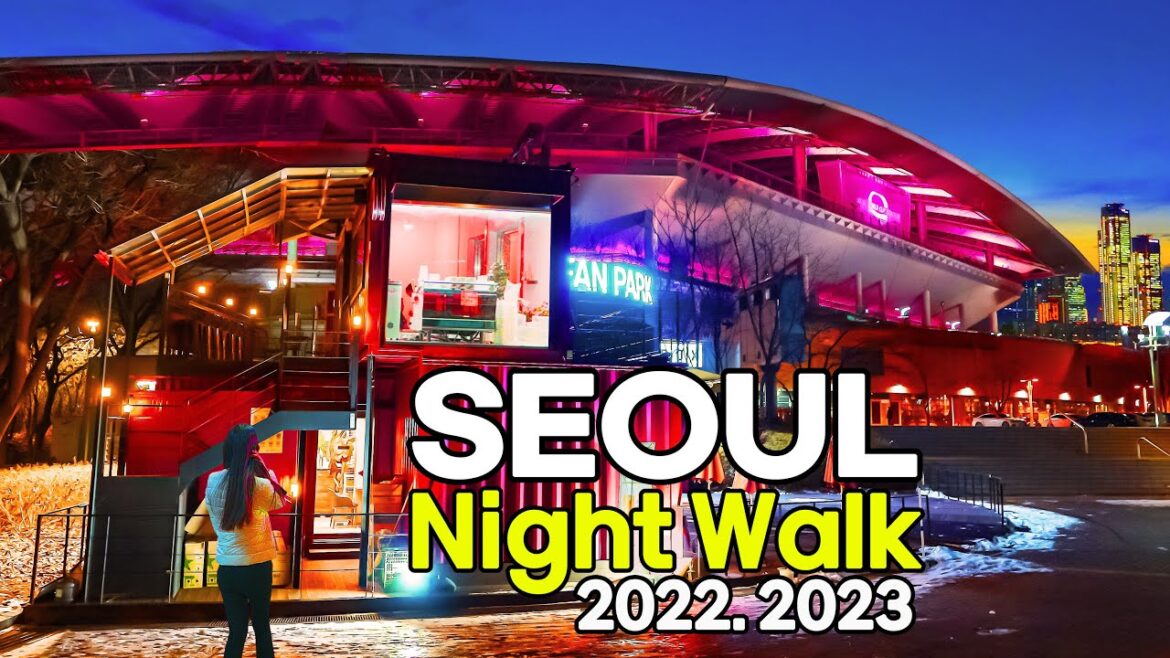 [4K HDR] 서울 상암동 월드컵경기장 불광천에서 디지털미디어시티역 거쳐 망원역 까지 랜선여행 | 서울거리 Seoul Tour, Trip Korea