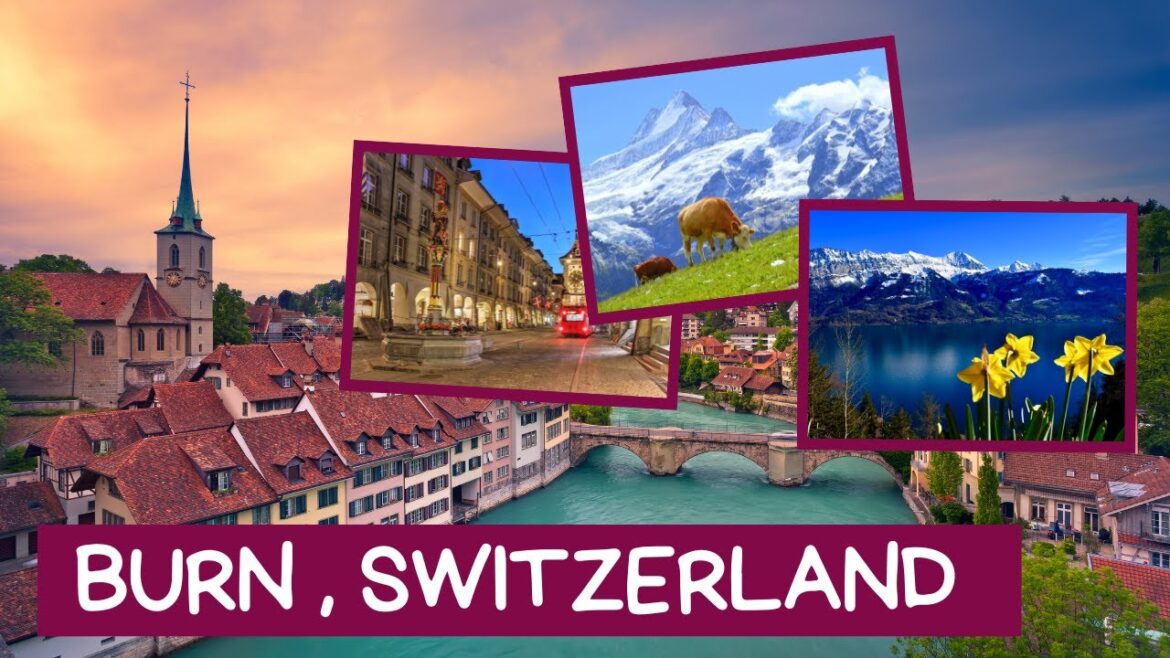 Bern Switzerland by Drone [4K] 2023 -Bern City Tour 2023 - Night View - Street View - Bern by drone