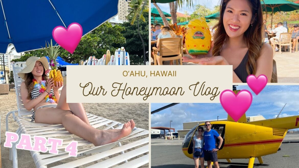 HAWAII HONEYMOON VLOG ❤️| Private Helicopter Tour 🚁, Manoa Falls, Dole Plantation 🍍& MORE