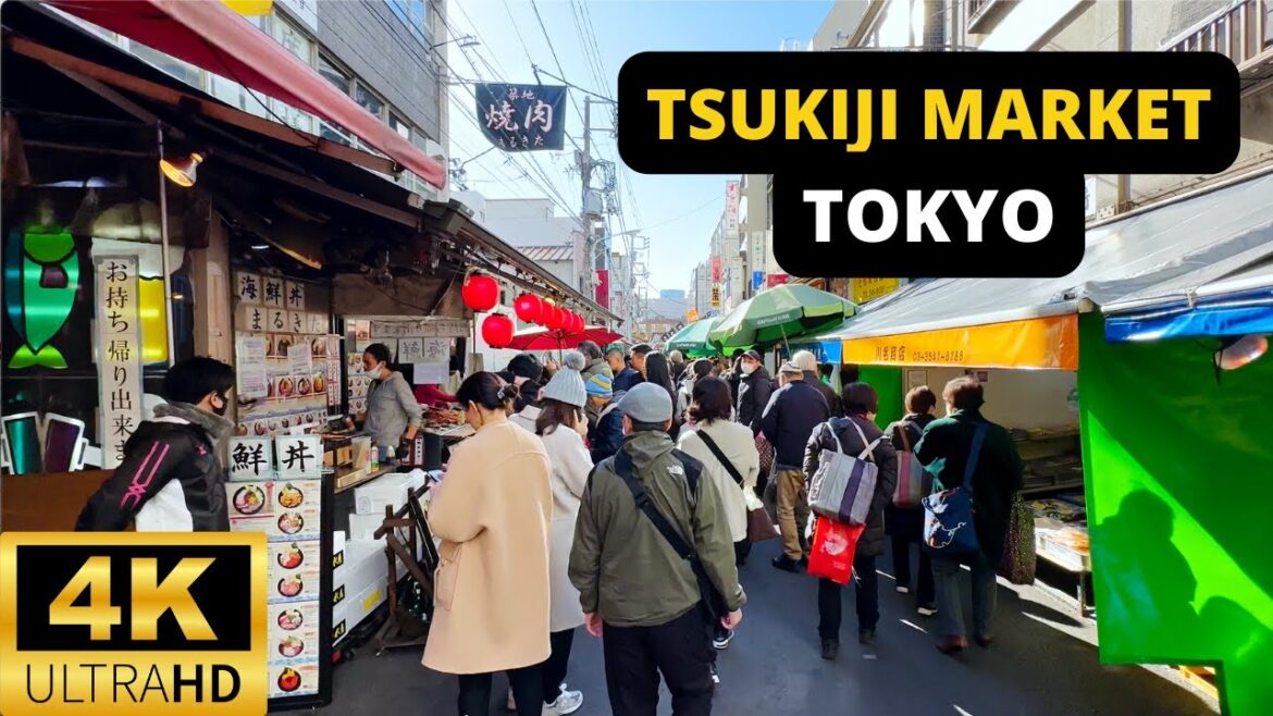 TOKYO, JAPAN 🇯🇵 [4K] Tsukiji Outer Market — DECEMBER 2022