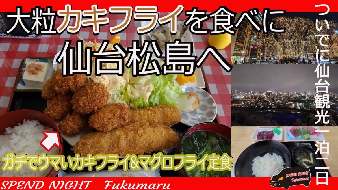 仙台カキフライを求めて松島へ【ついでに仙台で車中泊一泊二日】
