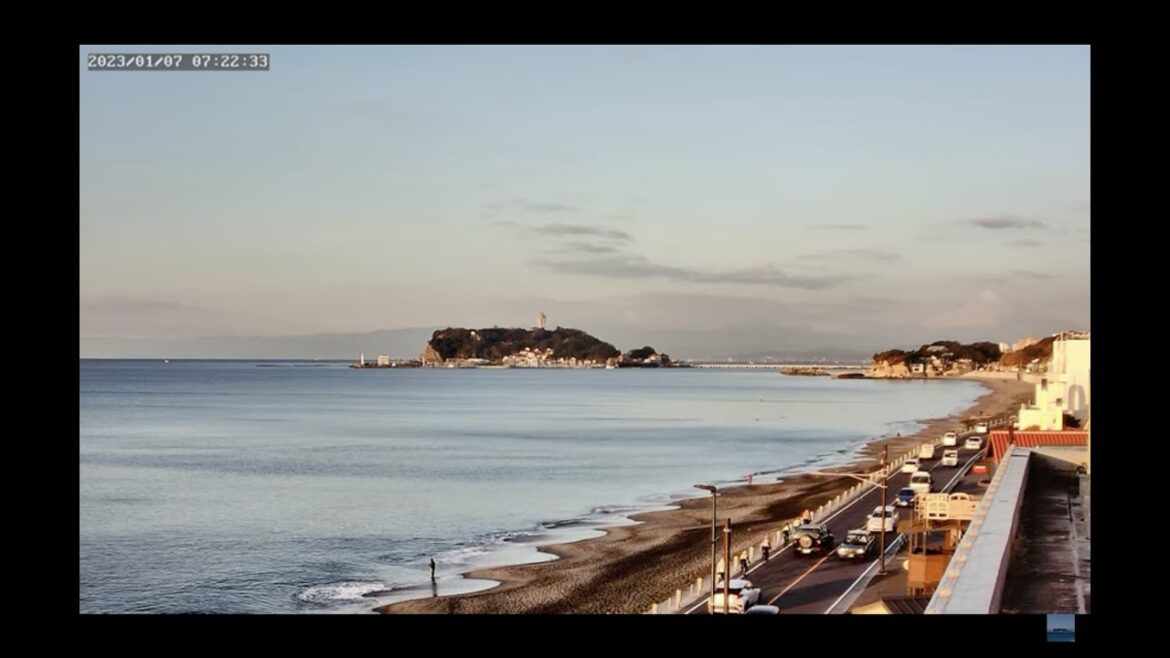 【湘南ライブカメラ1 】富士山 江ノ島 波情報 ライブ配信 134号線渋滞情報 お天気カメラ | Mt.Fuji | Kamakura Shonan | Japan | H.View camera