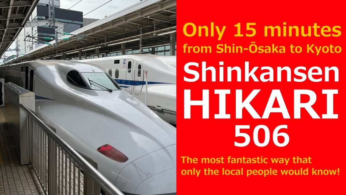 Shinkansen HIKARI from Shin-Ōsaka to Kyoto │ Trains in Japan