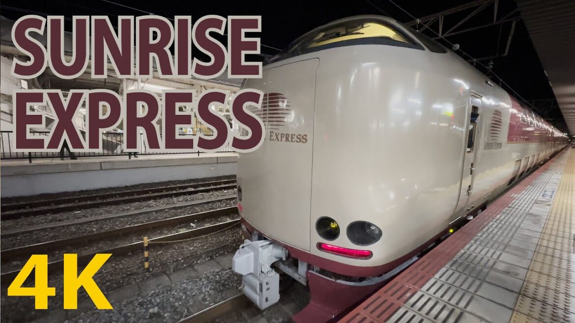 Overnight Train Hotel in Japan [4K] From OKAYAMA To TOKYO (SUNRISE EXPRESS) Japan Travel (JR)