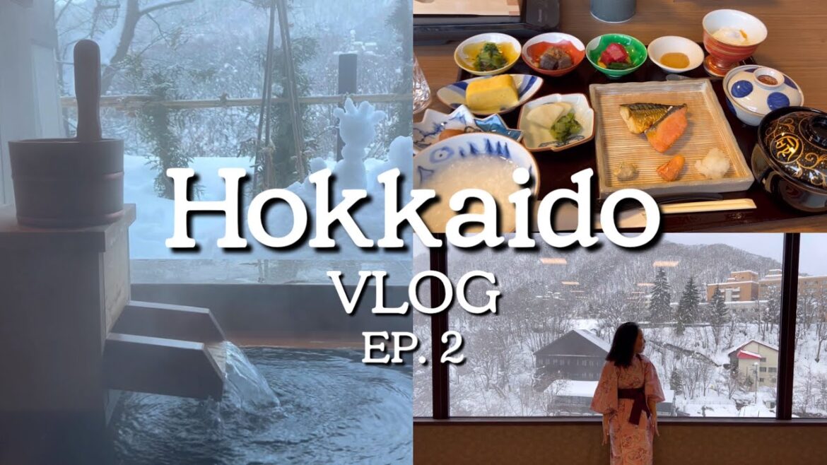 [eng sub] 일본여행 vlog ep.2 친구들이랑 4박5일 #홋카이도 #조잔케이 #료칸여행 ♨️ Travel to Hokkaido Japan with my besties !!