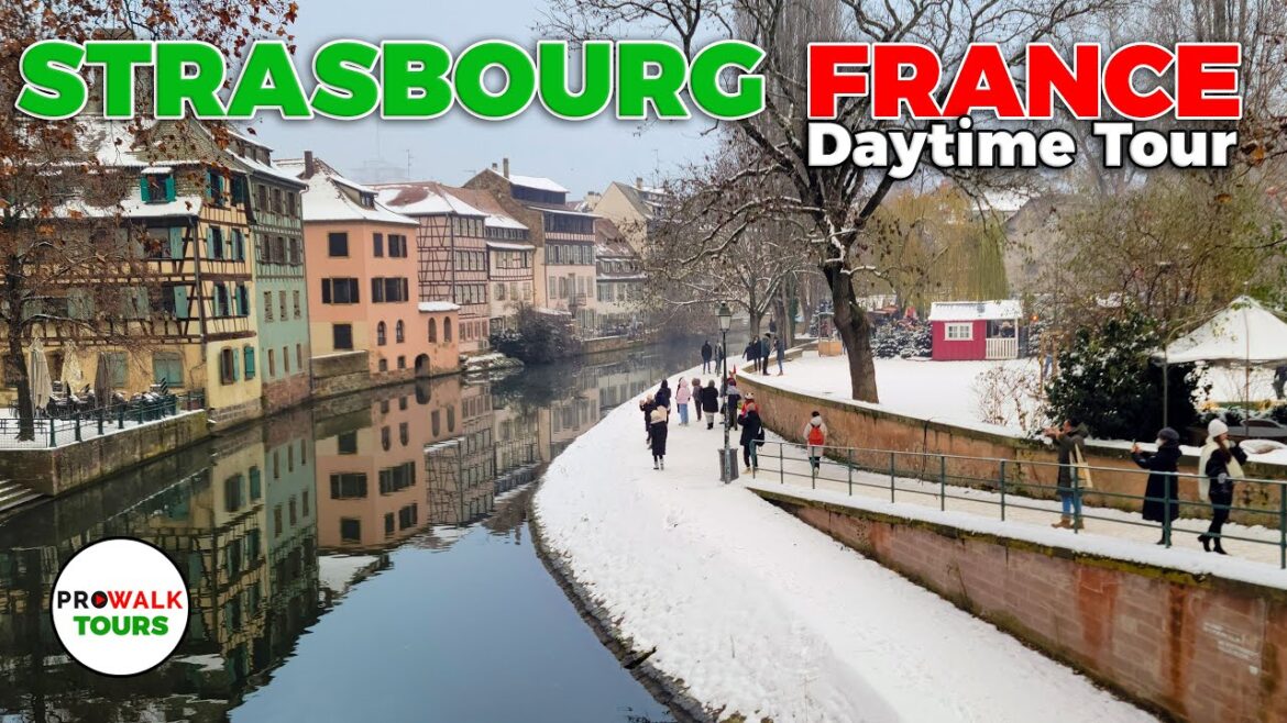Strasbourg, France Day Walking Tour - 4K 60fps - with captions