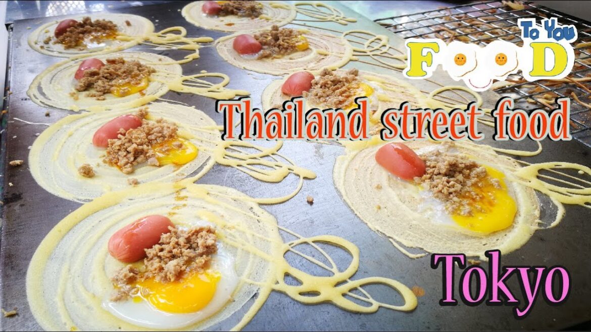 Thailand Street Food /Kanom Tokyo /Thai Pancake /ขนมโตเกียว
