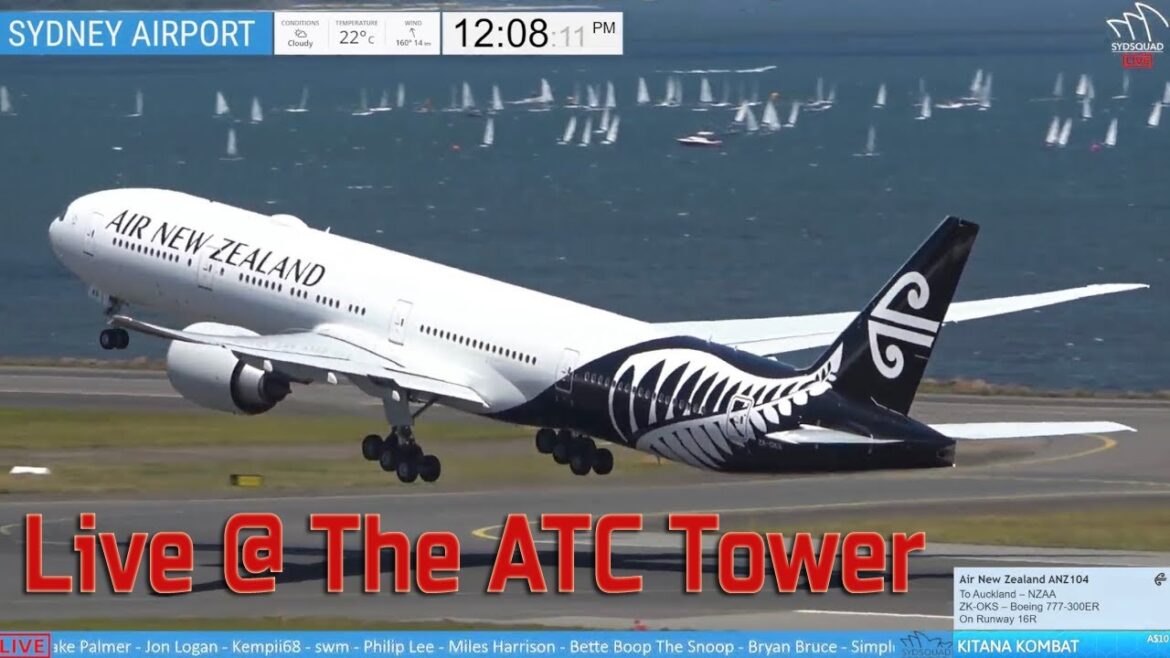 🔴 LIVE From Sydney ATC Tower! Plane Spotting @ Sydney Airport w/ Tim & Kurt + ATC!🔴
