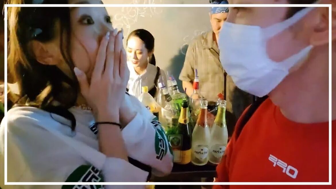 일본에서 마음이 여자인 남사친에게 여사친을 소개 받았다. (with KC , 유키) 오사카 도톤보리