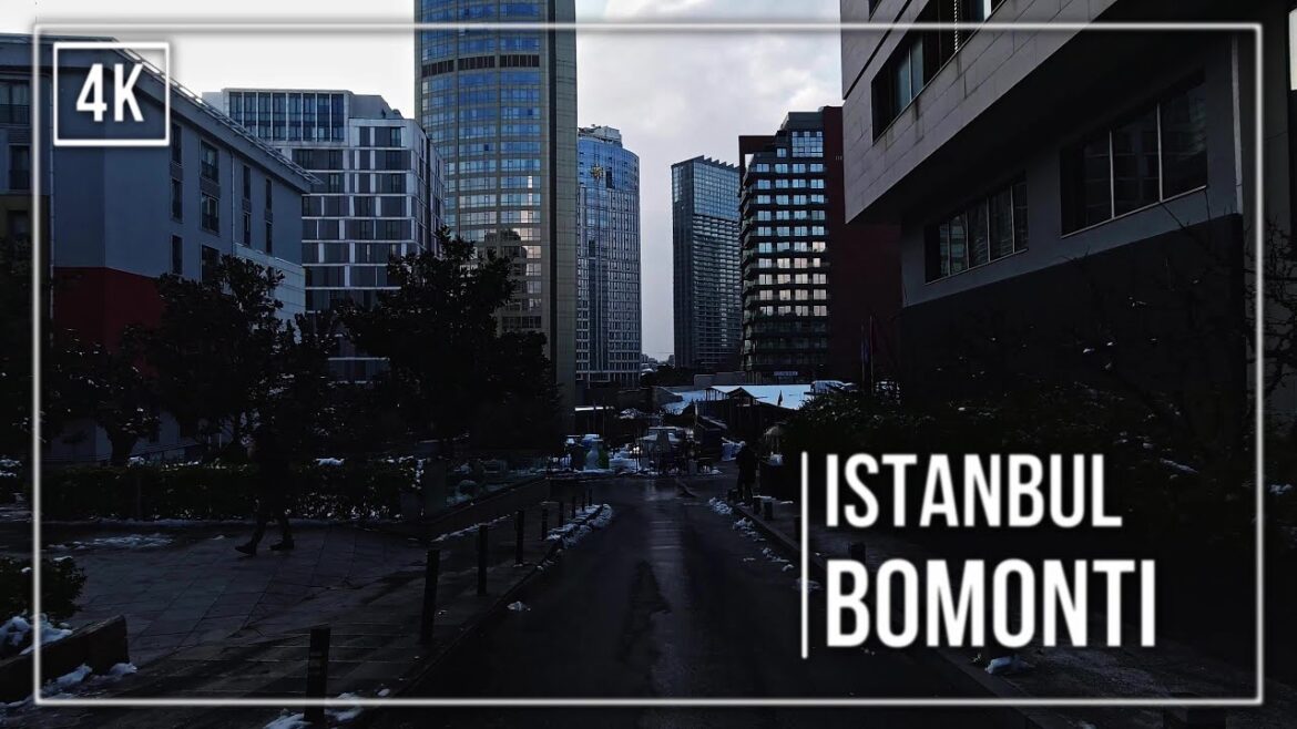 Bomonti Walking Tour | İstanbul Walking Tour in Winter | Dji Osmo Action 4K 60 Fps