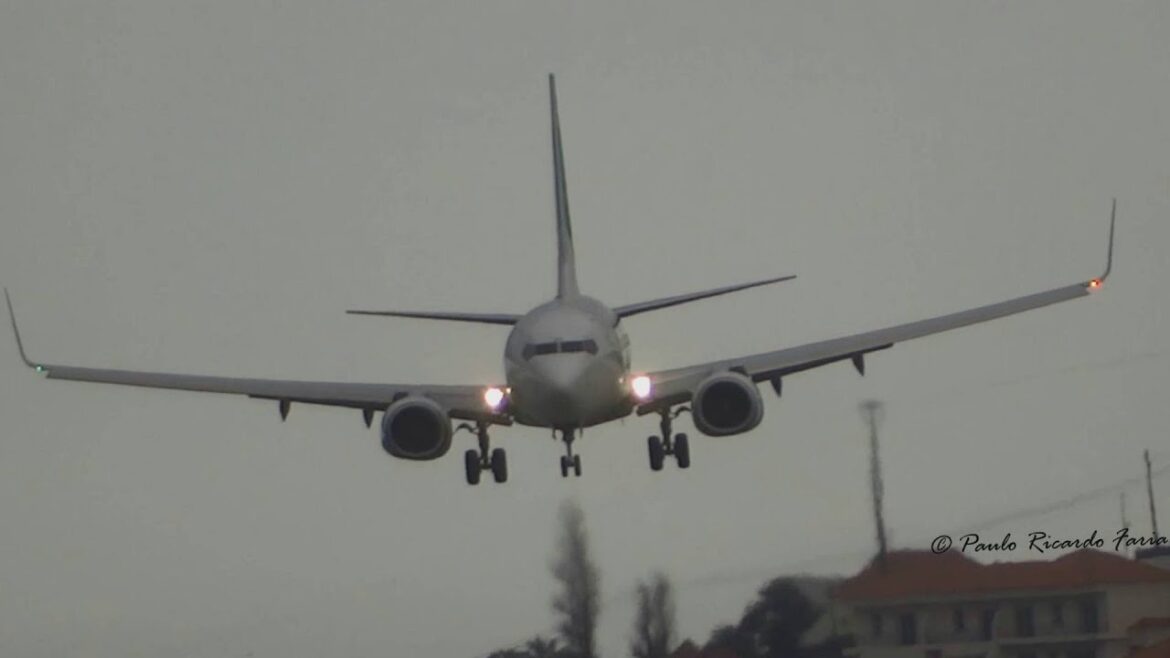 Fast WINDY landings in Madeira Airport