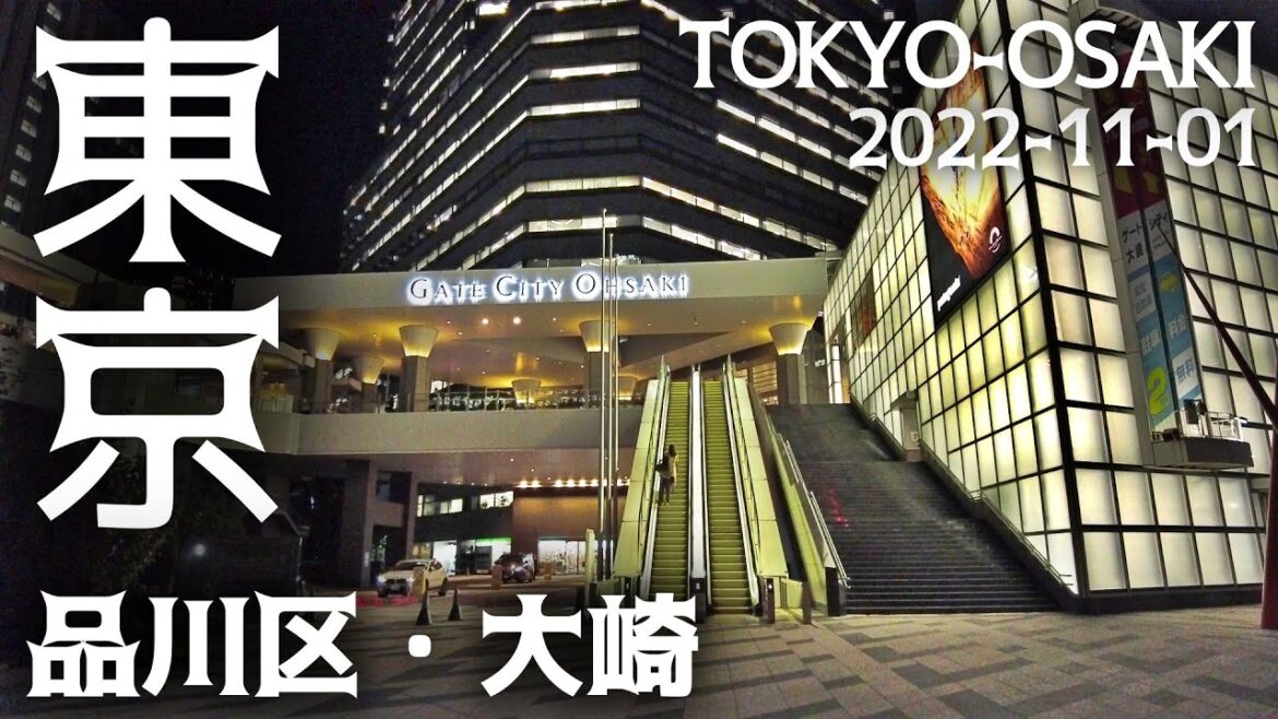 東京散歩 大崎(品川区) 近代的なビジネス街の夜景を楽しむ散策 Tokyo Osaki Walk Shinagawa 20221102