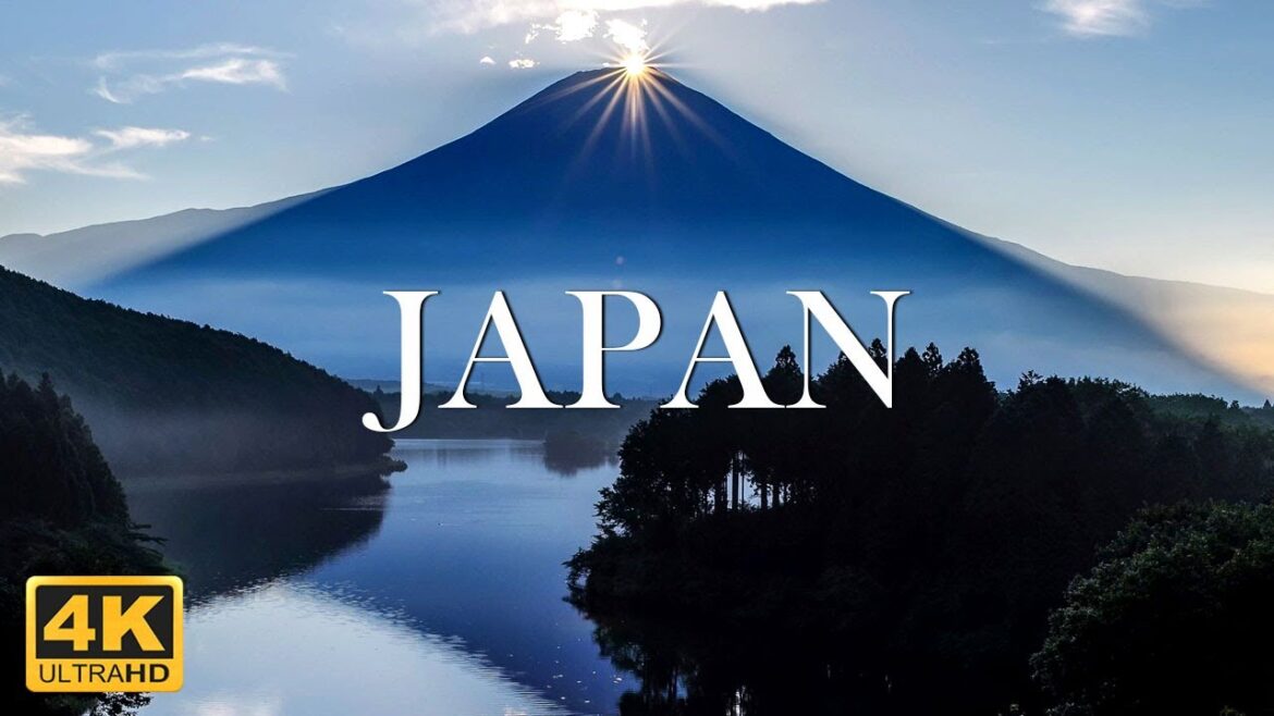 FLYING OVER JAPAN (4K Video UHD) - Calming Relax Music With Wonderful Nature Videos For Relaxation