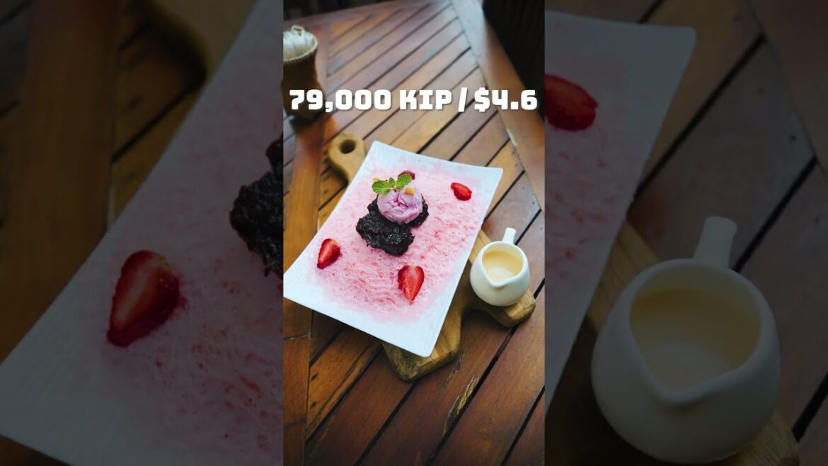 Strawberry Bingsu 🍓 | Laos Street Food | Laos🇱🇦 | Luang Prabang #shorts Strawberry Bingsu 🍓 | Laos Street Food | Laos🇱🇦 | Luang Prabang #shorts