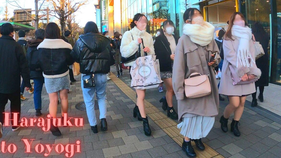 Harajuku to Yoyogi Tokyo in Japan walking tour【4K】10.2022