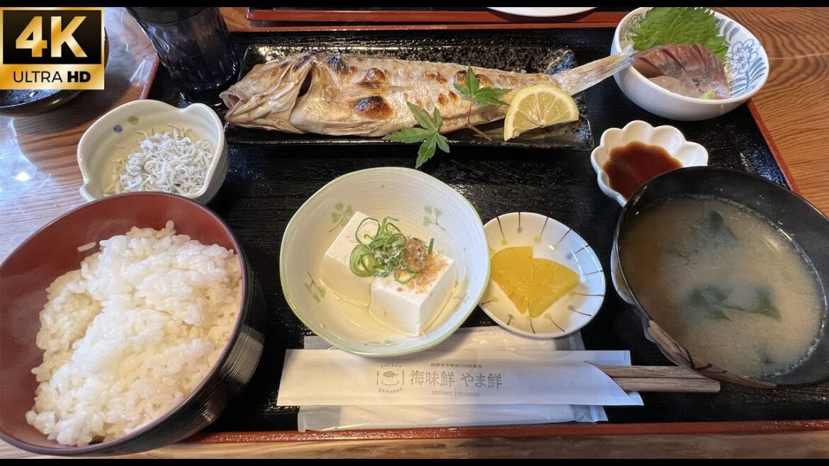 Roadside Stop（Michi No Eki） in Japan. I Enjoyed Seafood Dishes and Seafood Markets.
