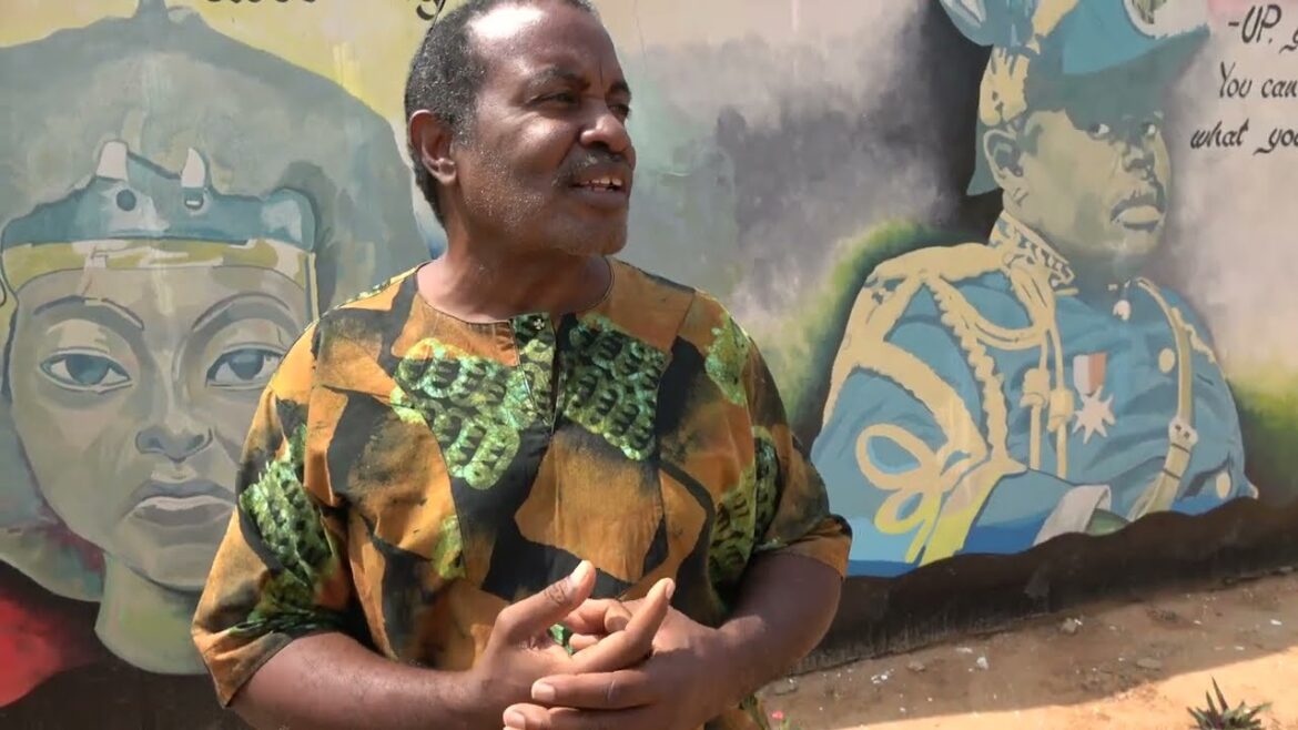 African Ancestral Wall of 90+ Portrait in Ningo Prapram - Ghana 22nd Journey of a Lifetime Dec 2022