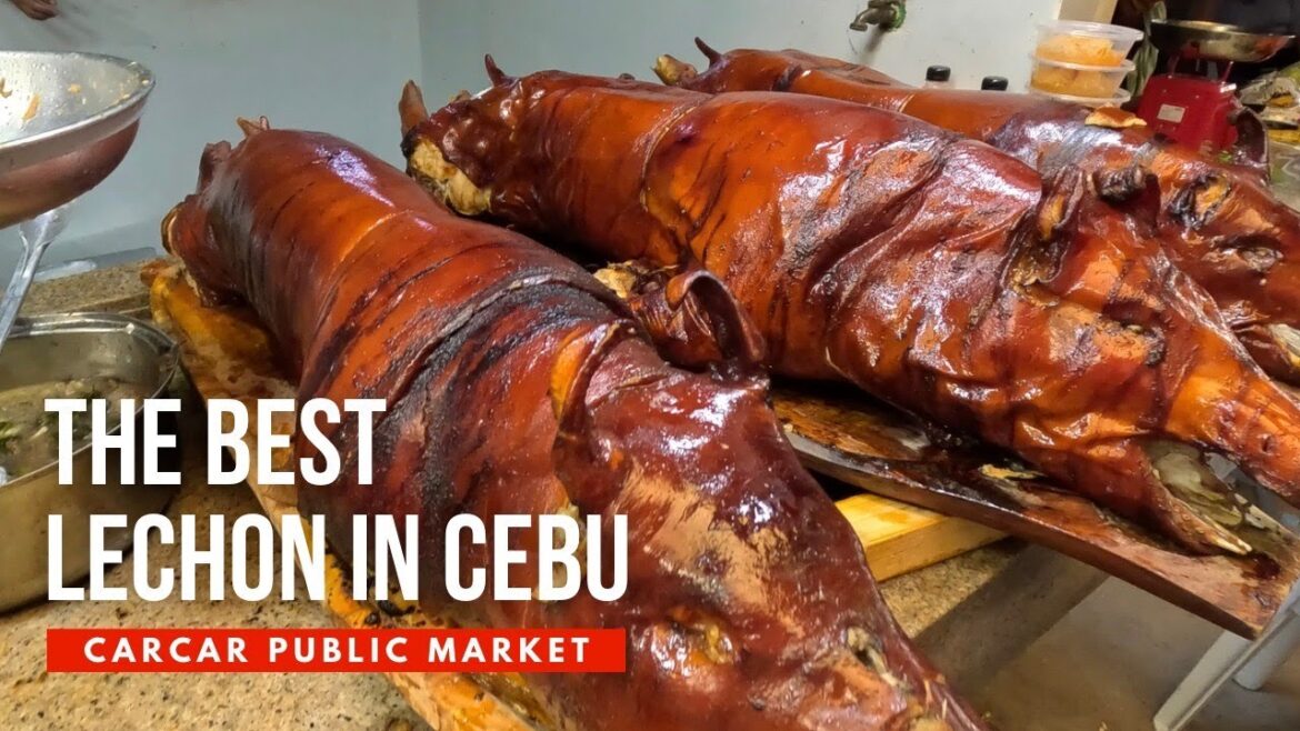 [4K] Where to Find the Best Lechon in Cebu | Carcar Public Market | Walking Tour, Philippines