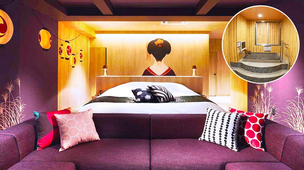 【Japan love hotel】💕All rooms have natural hot spring ♨️I went to a love hotel like a ryokan🏩 【Japan love hotel】💕All rooms have natural hot spring ♨️I went to a love hotel like a ryokan🏩