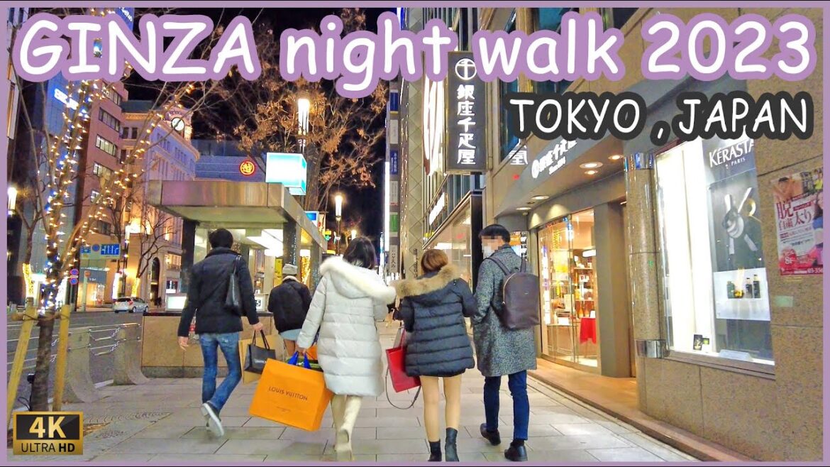 walk in Ginza at night 4K (Jan.2023) walk in Ginza at night 4K (Jan.2023)