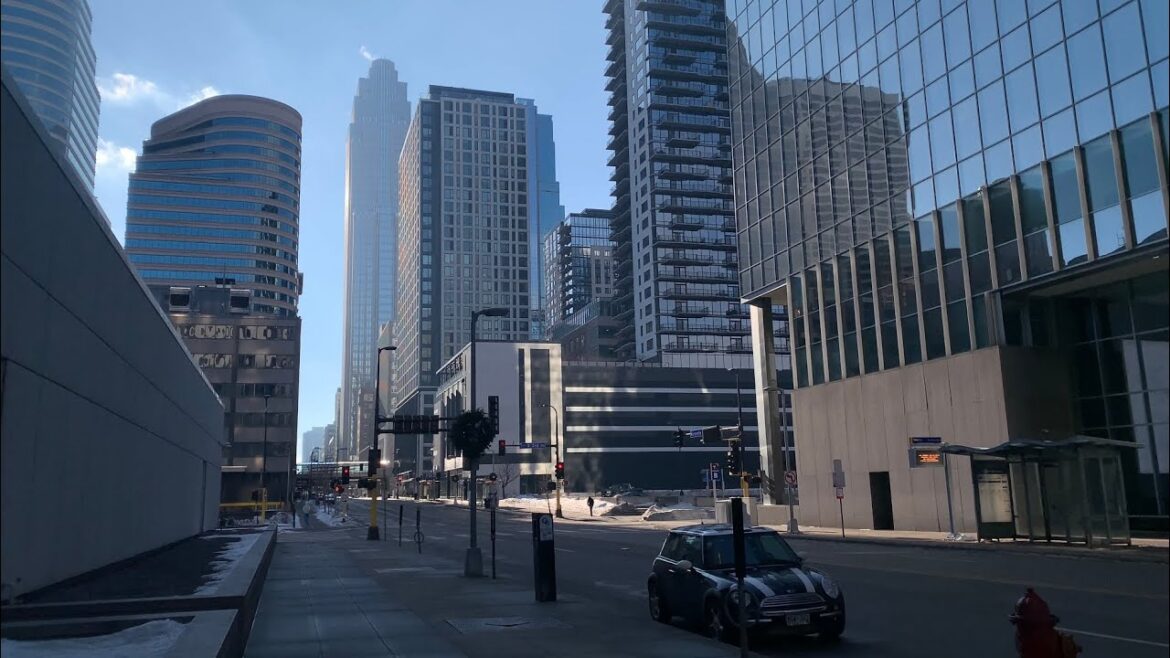 New Years Day 2023 in Downtown Minneapolis