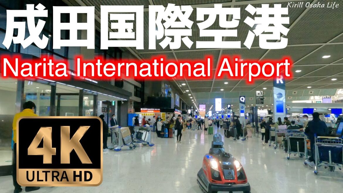 [4K Binaural] 成田国際空港散歩: Explore the sights and sounds of Narita International Airport!