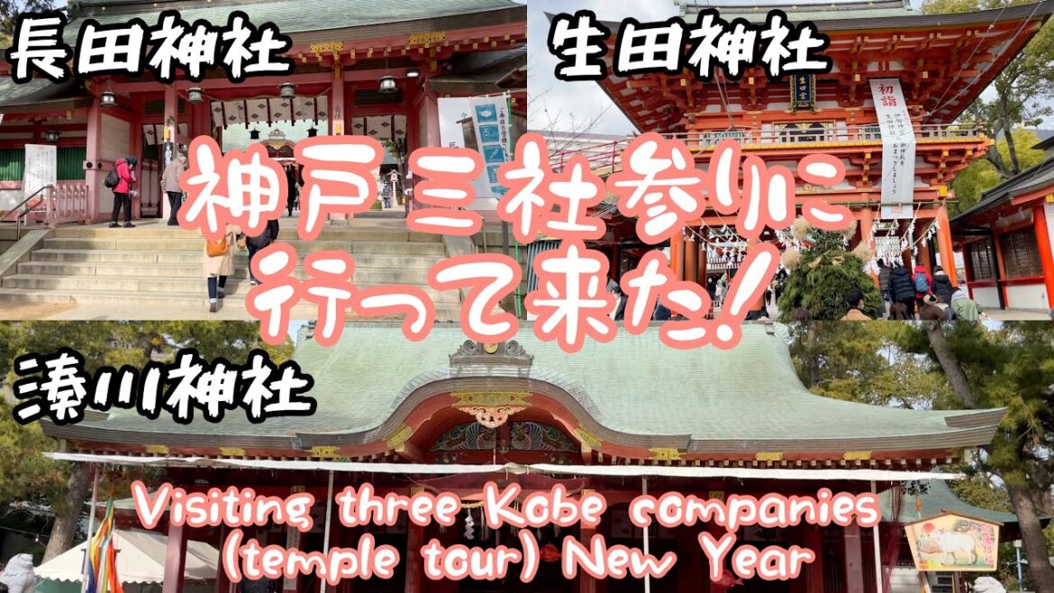 神戸三社参りに行ってきた❣️  Visiting three Kobe companies (temple tour) New Year