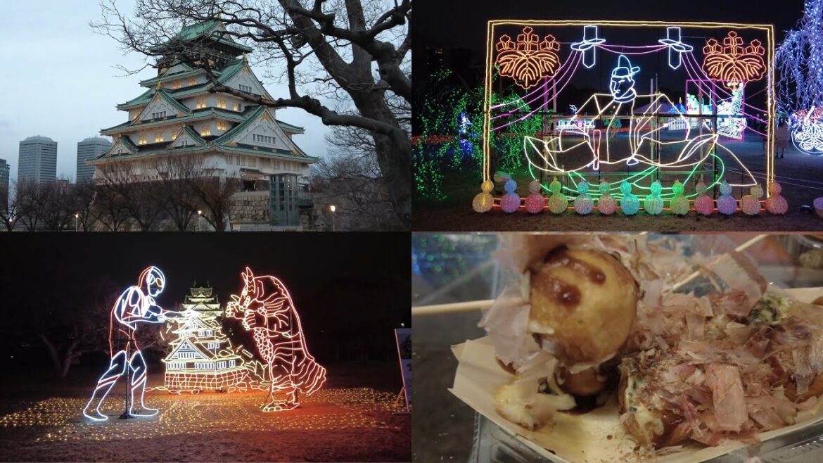 #002｜Held at Osaka Castle, illumination with 3.5 million lights [Osaka Castle Illuminage] (Osaka)