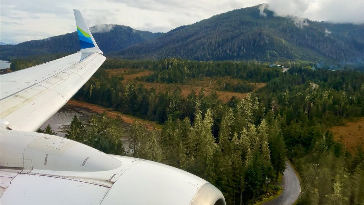 [4K] – Beautiful Petersburg Landing – Alaska Airlines – Boeing 737-700 – PSG – N613AS – SCS Ep. 847