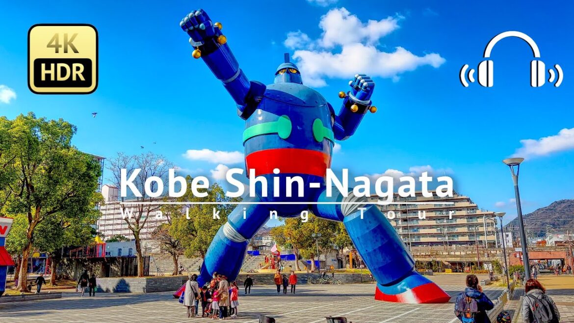 Kobe Shin-Nagata Walking Tour - Hyogo Japan [4K/HDR/Binaural]