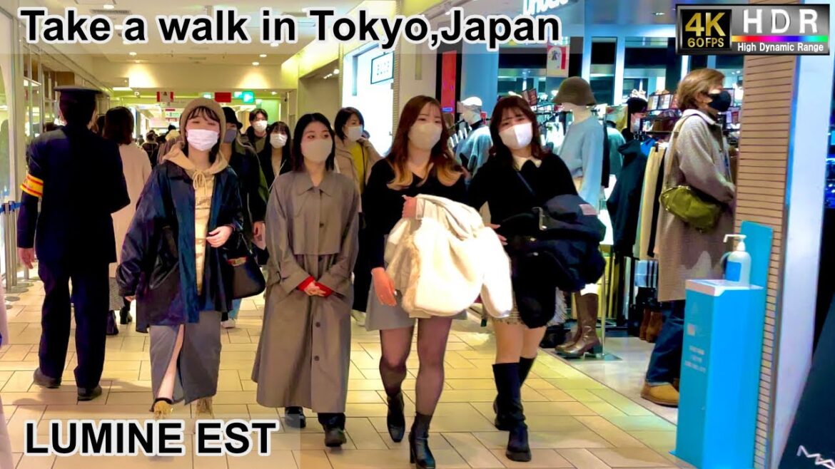 4K 60fps HDR// Take a walk in Tokyo, Japan, Shinjuku dori Ave.→LUMINE EST→Shinjuku Sta.area 4K 60fps HDR// Take a walk in Tokyo, Japan, Shinjuku dori Ave.→LUMINE EST→Shinjuku Sta.area