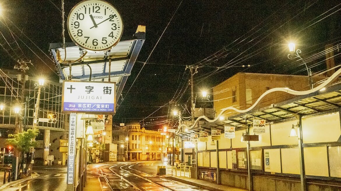 (4K HDR) Walking in the rain, Hakodate Bay Area, Japan (4K HDR) Walking in the rain, Hakodate Bay Area, Japan