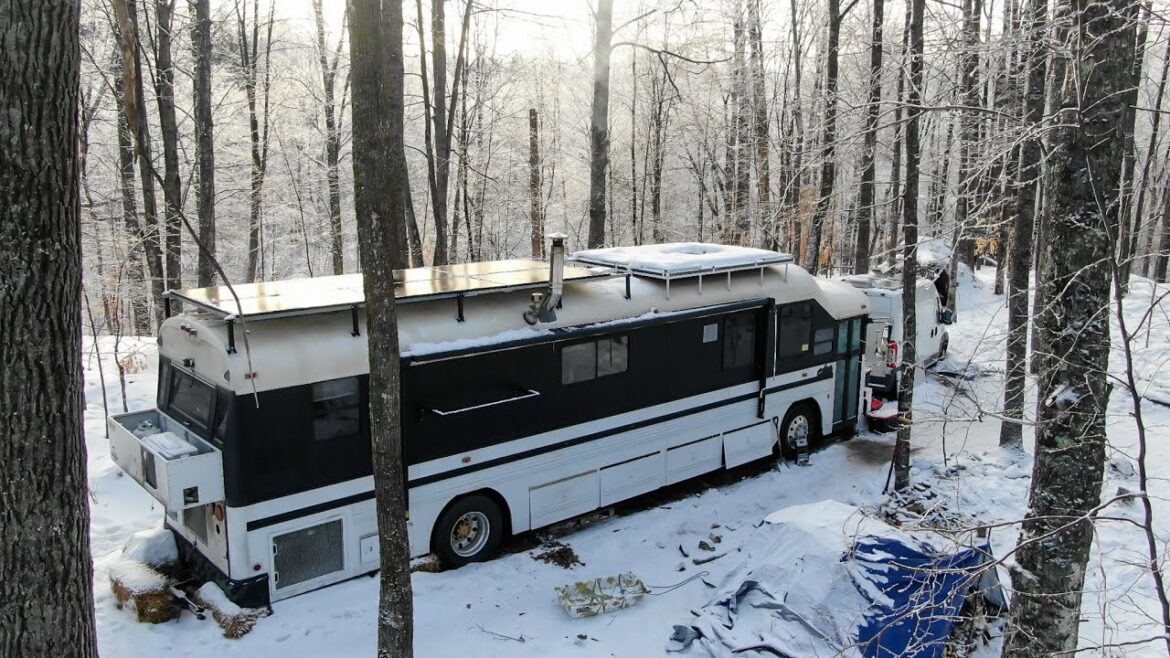 Winter Off Grid in my Skoolie – Podcast – Week 6 Winter Off Grid in my Skoolie - Podcast - Week 6