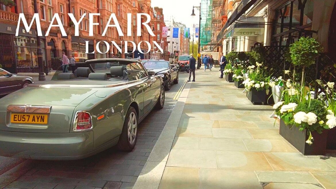 Mayfair, London  🇬🇧 Sunny Morning Walk ☀️ - 4K Walking Tour (▸48min)
