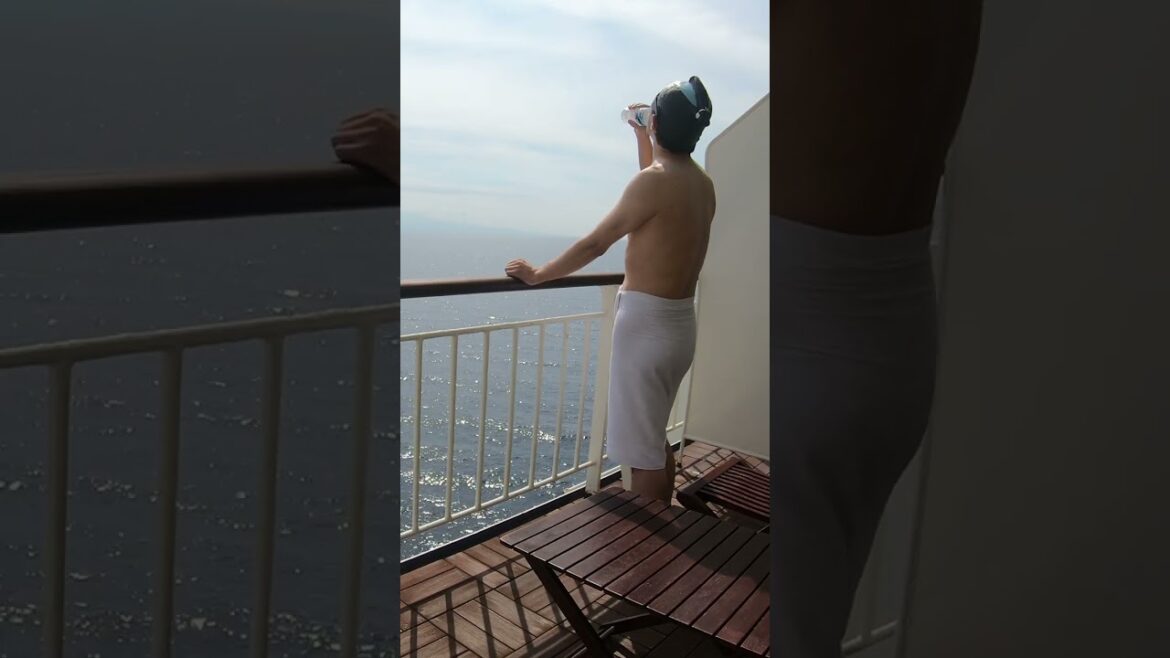 【4K】I will introduce the bath of the suite of the large ferry😆 #shorts