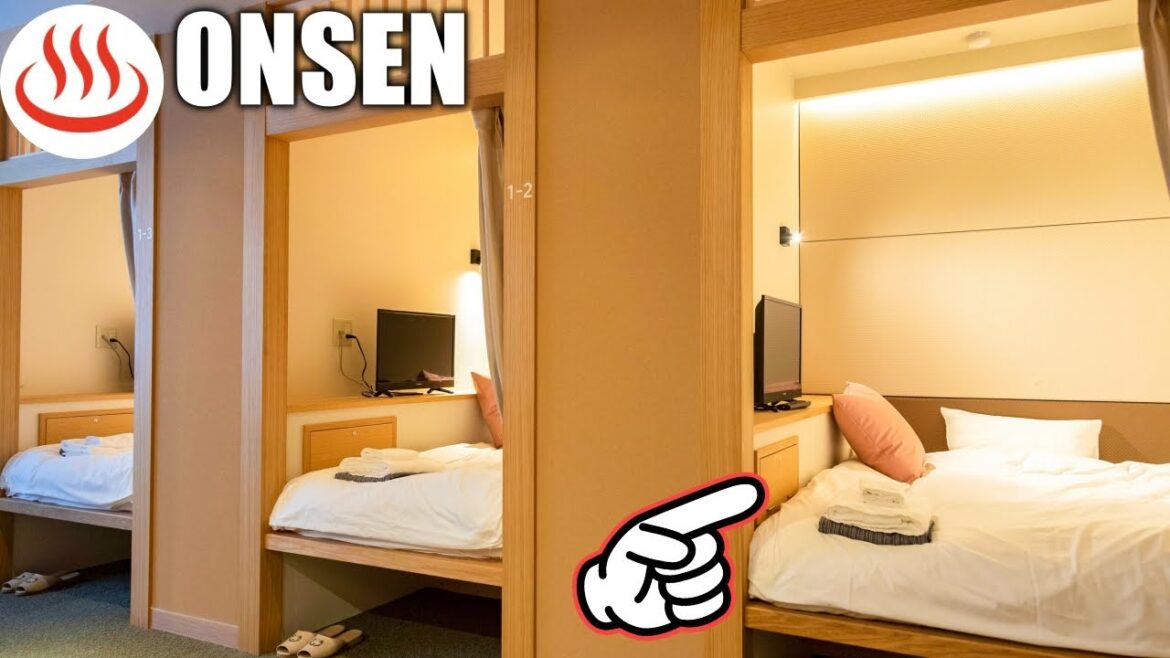 Luxury CAPSULE ROOM in Hot Spring Inn 🛌♨️ FEMALE ONLY 👩 Hokkaido, Japan 🇯🇵 Jozankei Shoten HATAGOYA