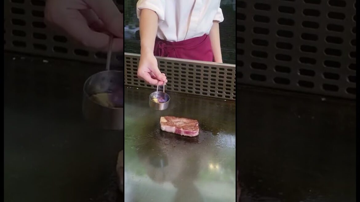 Kobe Beef on Fire at Teppanyaki Restaurant in Saigon #benihana (Ho Chi Minh, Vietnam)