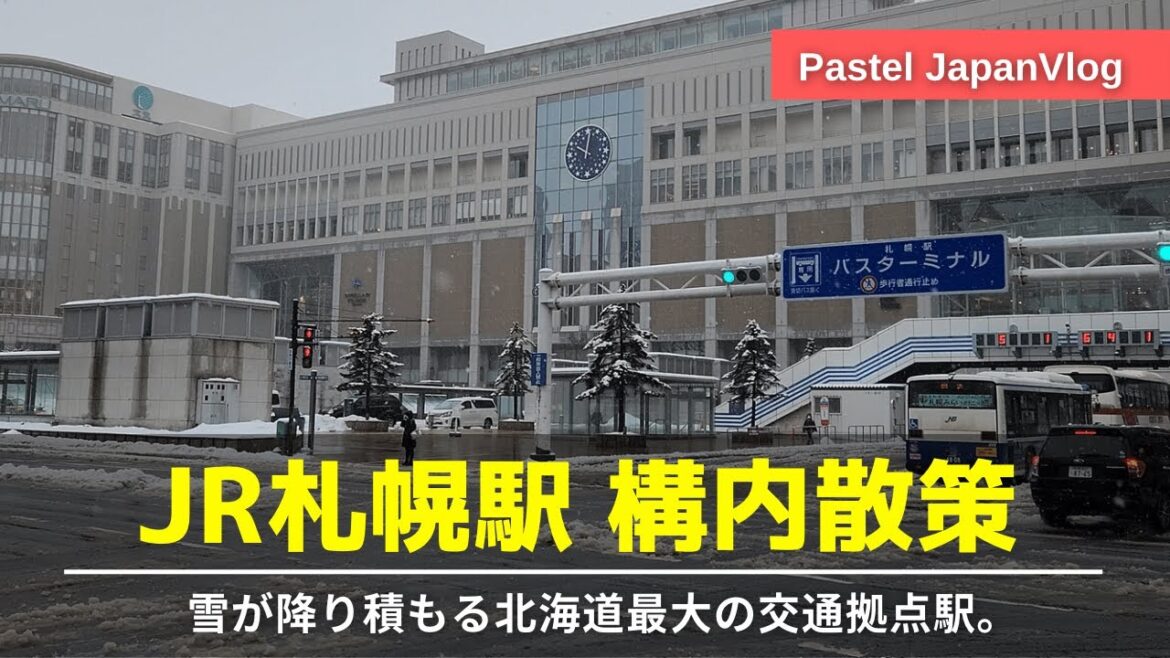 【雪降り積もる銀世界】北海道最大の交通拠点『札幌駅』構内を散策👢Strolling around Hokkaido "Sapporo Station"👢