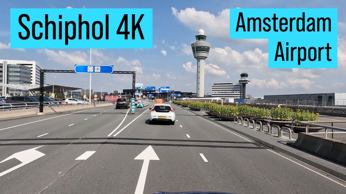 Driving to Schiphol Airport Departures 4K Driving to Schiphol Airport Departures 4K