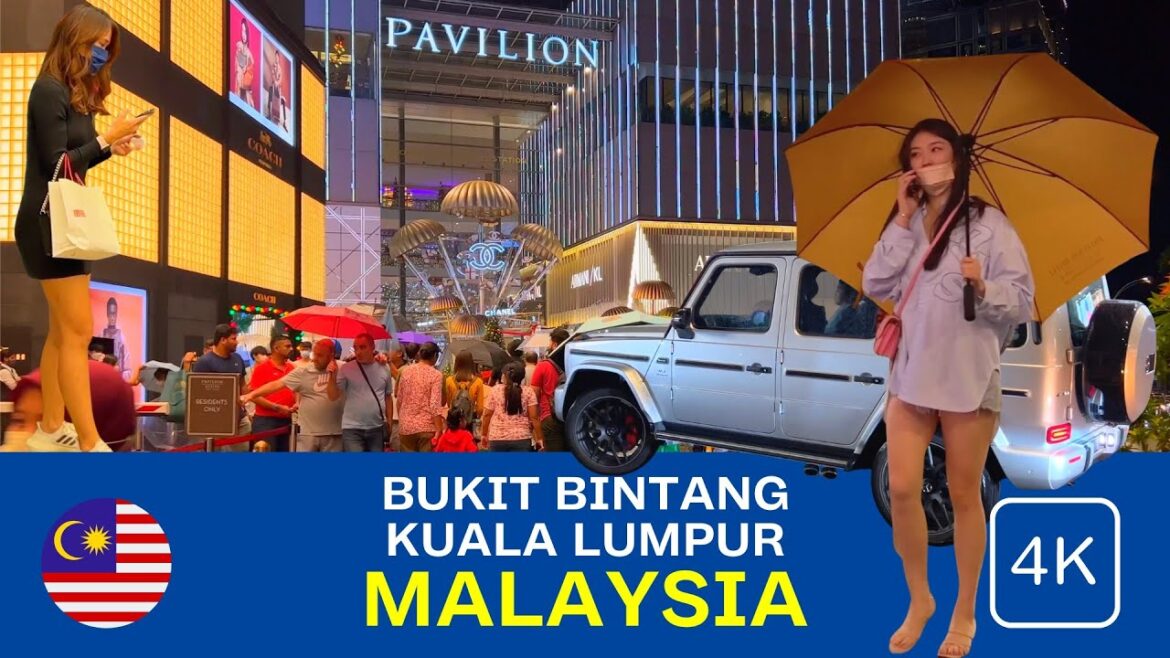 Bukit Bintang Kuala Lumpur (Malaysia) Walking Tour Evening in around Сity Centre 4K Bukit Bintang Kuala Lumpur (Malaysia) Walking Tour Evening in around Сity Centre 4K