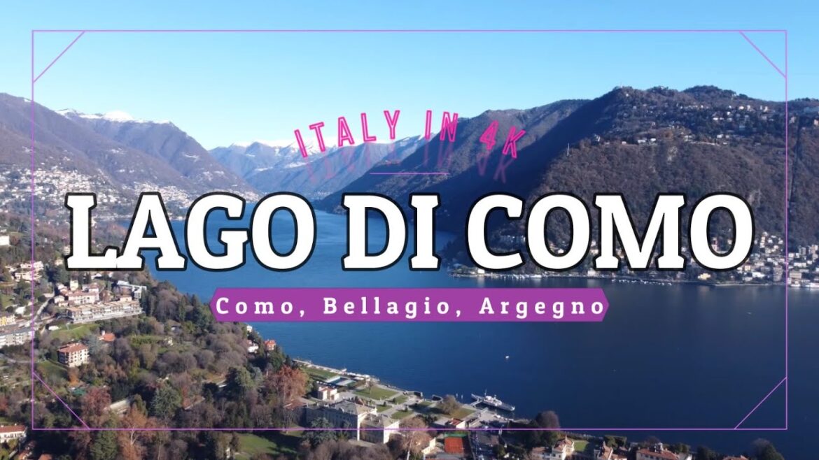 Lago di Como from above (4K)