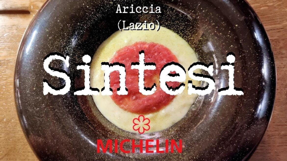 A cena al ristorante Sintesi di Ariccia, 1 stella Michelin ⭐