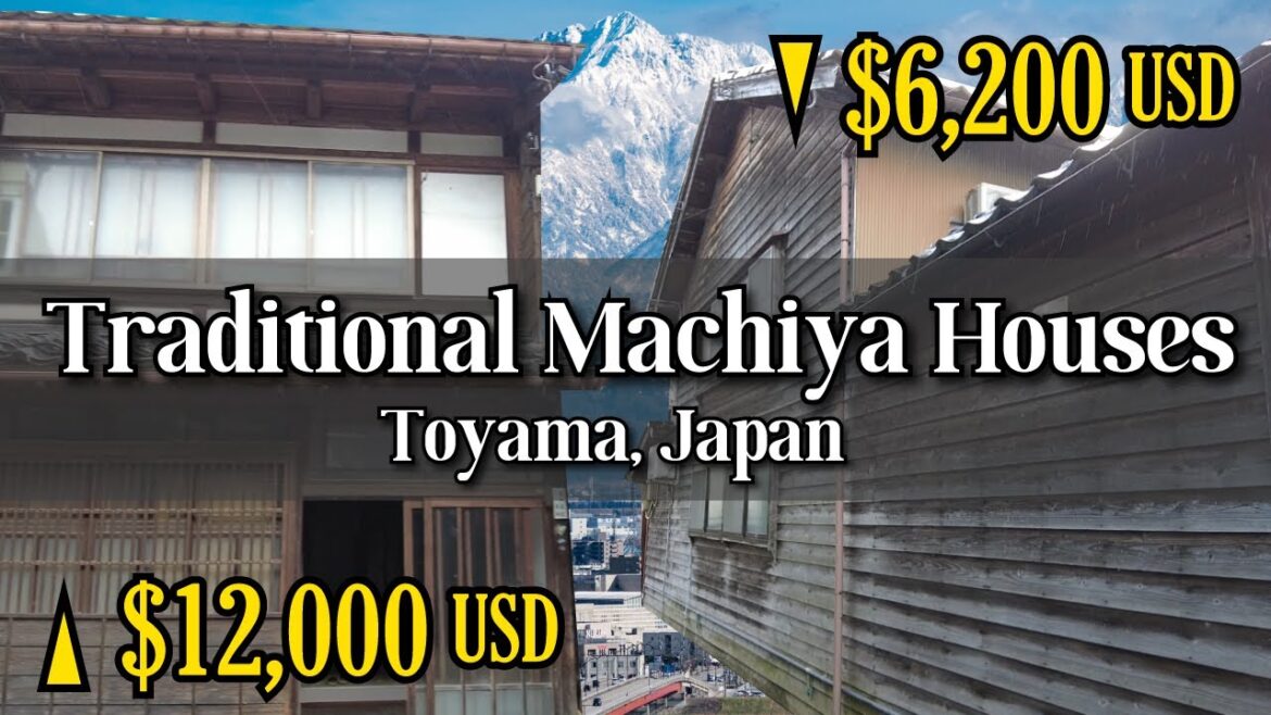 Tours of Traditional Townhouses in rural Japan TOYAMA - Akiya Houses for sale under 15K USD