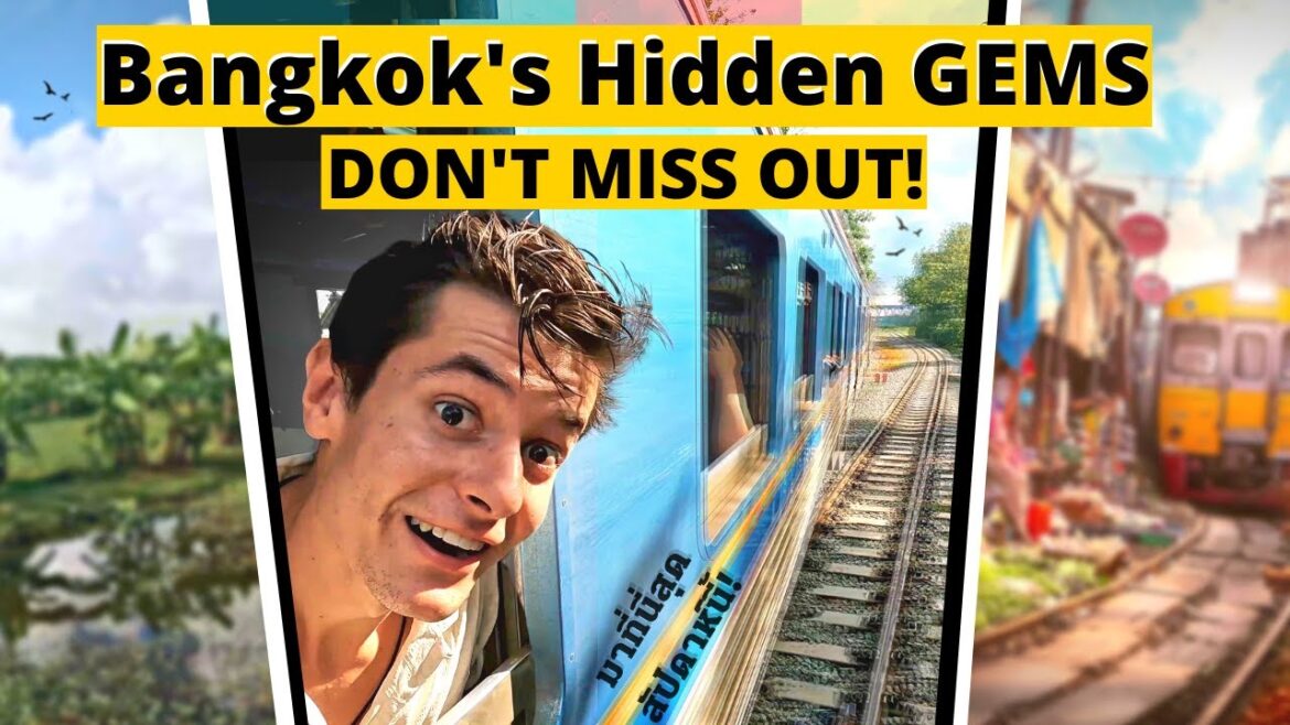 Bangkok Market that’s on the Railway!