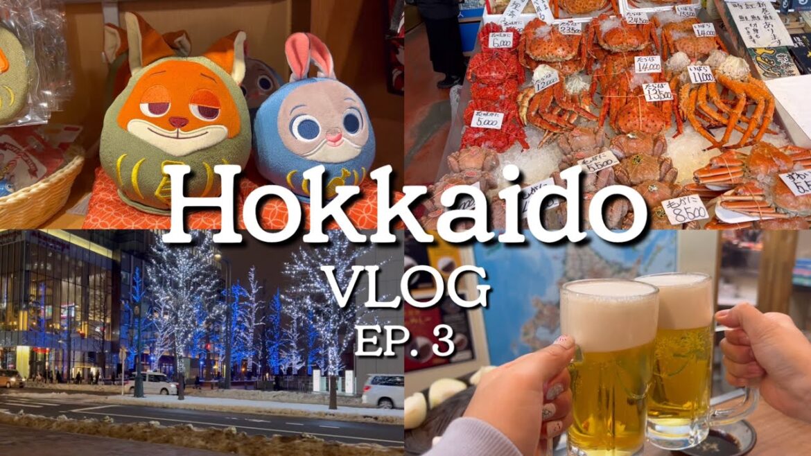 일본여행 vlog ep.3 | 3일차 먹방 가득 #홋카이도 #삿포로 4박5일 [eng sub] Sapporo Hokkaido with my besties and food !