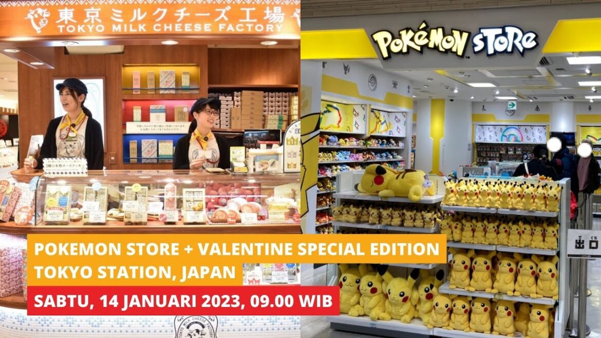 PRUL Live Shopping Tokyo Station, Jepang | POKEMON CENTER & SNACK, COKLAT, MAKANAN SPESIAL VALENTINE