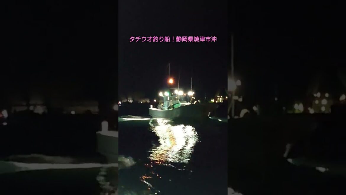 釣り！タチウオ釣り船！静岡県焼津市沖