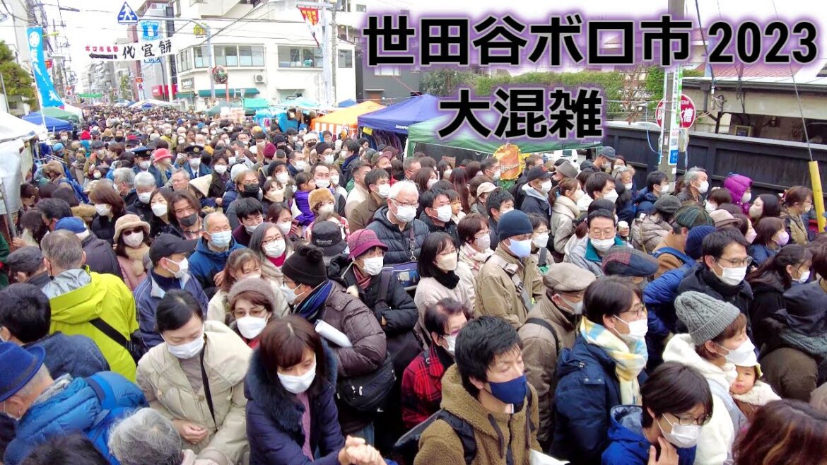 4K 世田谷ボロ市&代官行列 2023年年始 ② / Setagaya Boroichi (Traditional Flea Market) in Jan 2023 ② in Tokyo, Japan