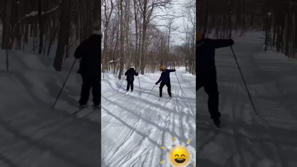 Cross-Country Skiing Adventure #shorts